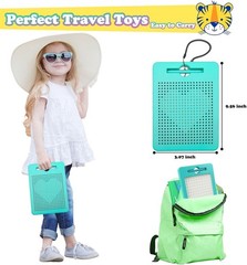Double-Sided Magnetic Drawing Board with Beads – Perfect Road Trip Activity Toy