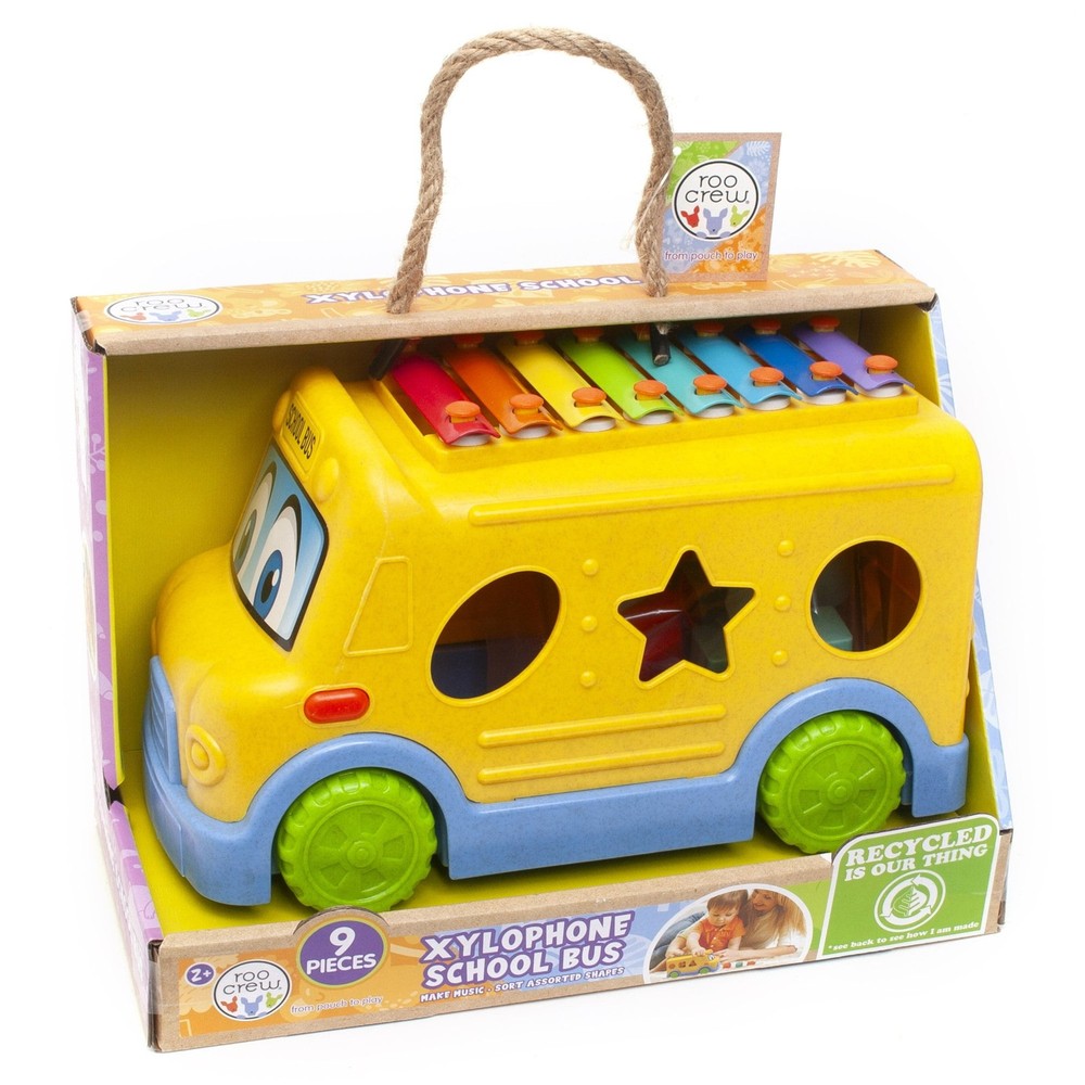 Roo Crew: Xylophone School Bus – 9 Piece Shape & Sort, Color & Sounds