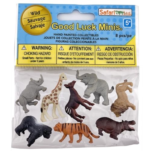 Wild Fun Pack – Mini Figures of Wild Animals – Educational Toy Set for Boys,