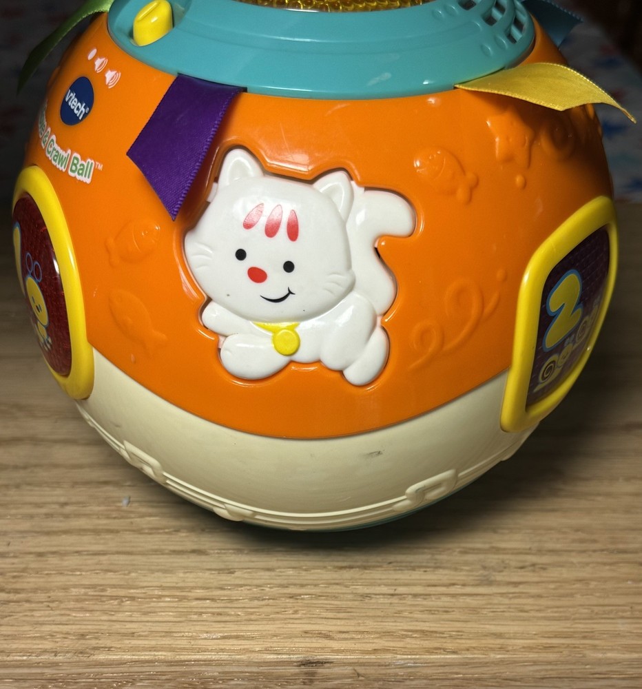 VTech Move And Crawl Ball Electronic Rolling Sounds And LIGHTS WORKS