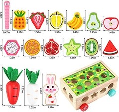 Wooden Montessori Shape Sorter Toy Toddler Ages 1-3 Preschool Fine Motor