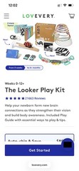 Lovevery The Looker Play Kit (0-12 Weeks)-Almost Complete
