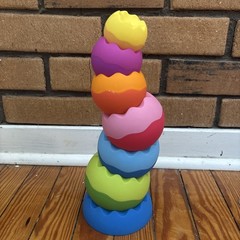 Fat Brain Toy Tobbles Neo Stackable Creative Toddler Sensory and Balance Toy 6m+