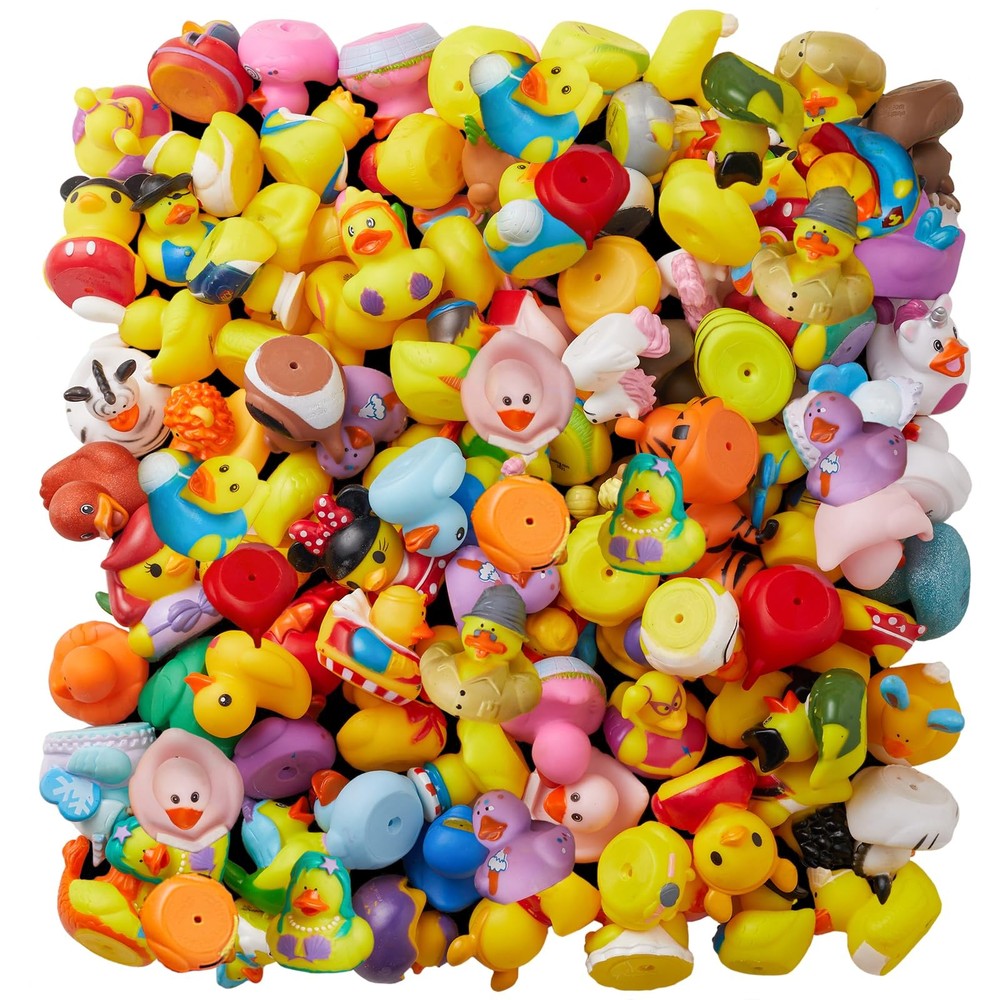 ValenLyra 100 Pack Rubber Duck for Jeeps Ducking – 2″ Bulk Floater 100-Packs