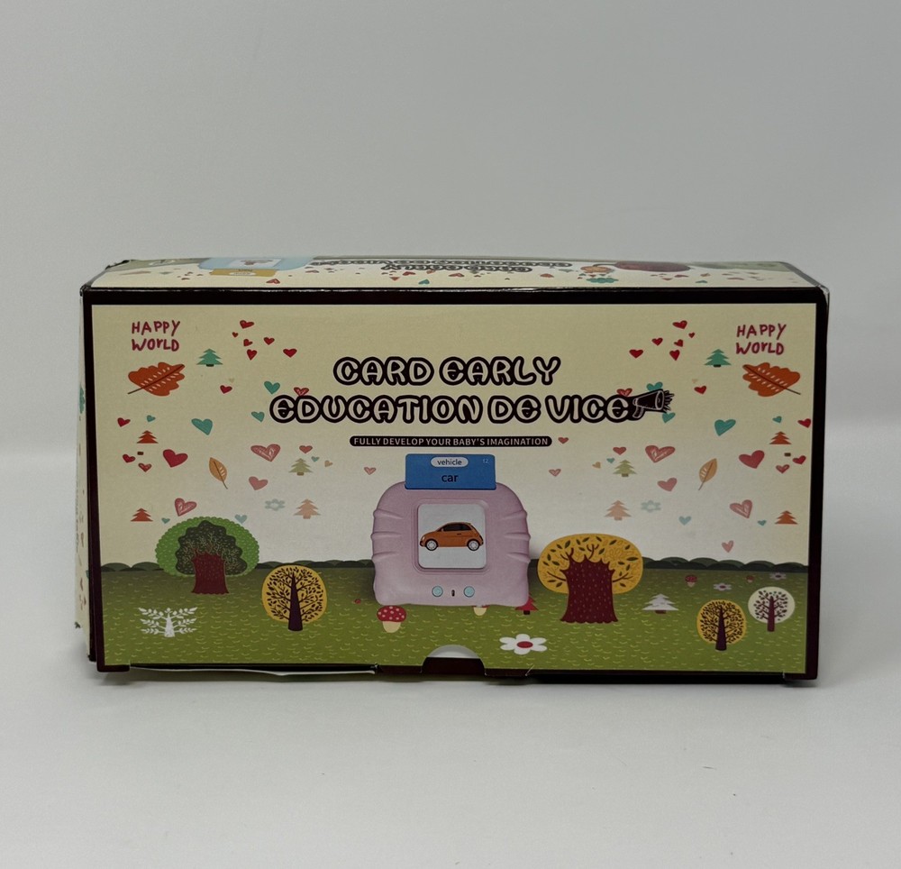 NEW Card Early Education Device 12+ Month Learn English Language Speech Toy Blue