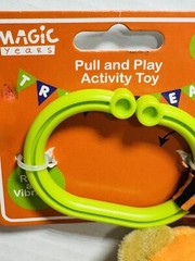 Halloween Bear Pumpkin Pull & Play Activity Toy 5″ x 9″ Age 0+ Halloween NWT