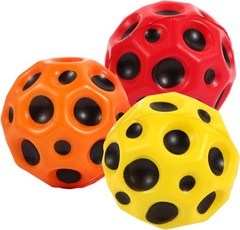 3PCS Mini Super High Bouncing Balls ToysRubber Space Toy for Kids [MA]
