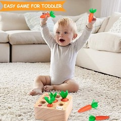 Montessori Toys Baby Easter Toys for Toddlers 1-3 Old, Educational Wooden Ca…