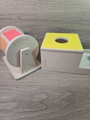 Lovevery Spinning Rainbow Color Wheel & Ball Drop Montessori Toy Lot