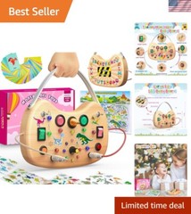 Interactive Light Switch Busy Board for Toddlers: 1-3 Years, Fine Motor Skills