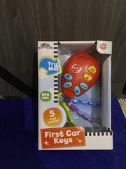 Mini Explorers First Car Keys Toy Keys w/ 5 Sounds, BPA Free, 12+ Months