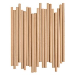 60 Pcs Rhythm Sticks for Kids Bulk, Wood Music Lummi Sticks Natural color