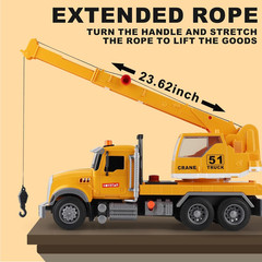 Dwi Dowellin Toys for 3 Years Old Boys Girls Kids,Construction Toy Crane Truck w