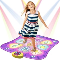 Musical Dance Mat for Girls 3-10 | 9 Songs, Portable Storage, Non-Slip Design