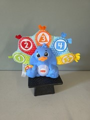 Fisher-Price HMF12 Multicolor Peacock Learning Toy Numbers & Letters