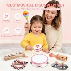 Baby Musical Instruments – Montessori Musical Toys for Toddlers 1-3, Neutral