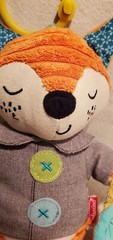 Infantino Playtime 10″ Plush Fox Sensory Activity Toy Rattle Crinkle Teether