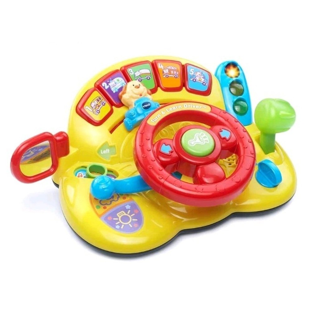 VTech Turn and Learn Driver Educational Fun Toy Steering Wheel Music Lights New