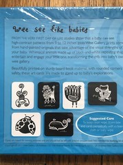 Wee Gallery Infant Art Cards for Baby 0-12 Months Peek-a-boo Collection 6