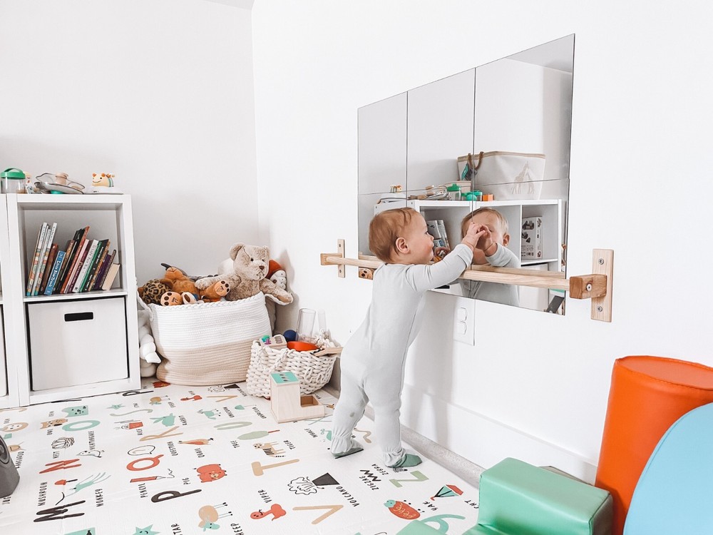 Montessori Wooden Pull up Bar for Babies – Pull up Bar for Toddlers