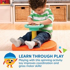 Battat Twist & Spin Activity Toy 3 Pieces with Ball Popper, Toddler 18 Months