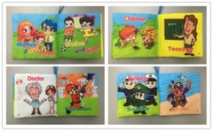Baby Soft Cloth Books, Educational Activity Crinkle Books -Set of 6.