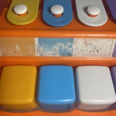 Baby Piano Working Numbers Are Worn! Plays Well