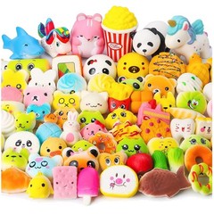 70Pcs Slow Rising Bread Squeeze Toys for Stress Relief