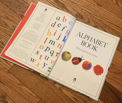 Large Alphabet Book Blue Toddler Baby Large Coffee Table Style Book Learning