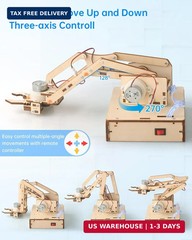 Robot Arm Kits, Robotics for Kids Ages 8-12 14-16 STEM Toys, DIY Science Experim