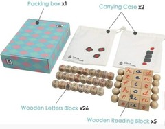 Robud Early Educational Reading Blocks 26 Letter Cubes For Kids 2-6 Years