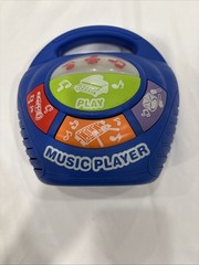 Keenway Music Player Dark Blue Instrument Toy Lights 7 sounds Tested