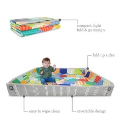 Infantino Foldable Soft Foam 57.8 inches x x 1 inch, Multi-color