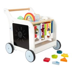 Small Foot Baby Elephant Push Walker Wooden Activity Cube Center Toddler Toy
