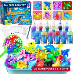 Kacwsoay Magic Water Elf Toy Kit for Kids – Water Pets with 12 Colors – DIY Squi