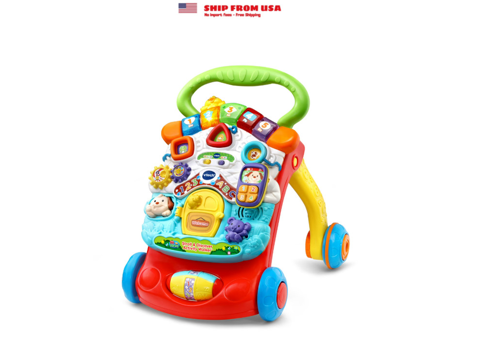 VTech Stroll & Discover Activity Walker with Accessories, Baby and Toddler Toys