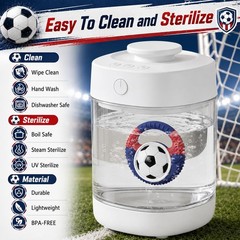 Baby Teething Toys Silicone Soccer-Themed Teether Over 3 Months Blue&Red