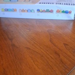 Geometric Stacker Wooden Stacking Toy, Colors & Shapes, Multicolor, 18+ Months