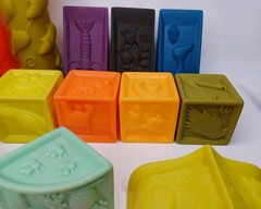 Baby Blocks Stacking Building Toys Soft Educational Numbers Shapes Colors 24