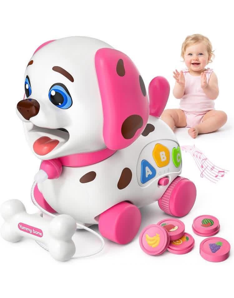 Bilingual Interactive Educational Musical Puppy Toy For Infants Baby Toddlers