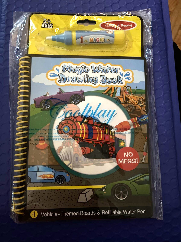 Magic Water Drawing Book Magic Water Reusable Doodle Board Kids Educational -Toy