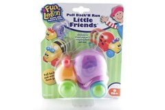 Fun To Learn Pull Back and Run Little Friends BEE, SNAIL and LADY BUG Baby Toys
