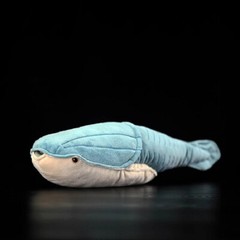 Blue Fish Arandaspis simulated Ocean Animal Ancient Extinct Life Soft plush toy