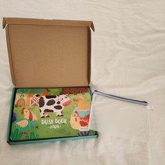 Montessori Farm Activity Books Baby/toddler Quiet Busy Book educational,