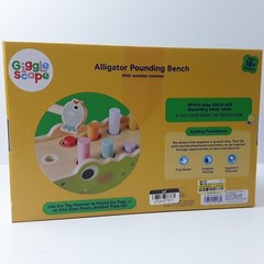 Gigglescape Multi Alligator Pounding Bench With Wooden Hammer Push & Pull Toy