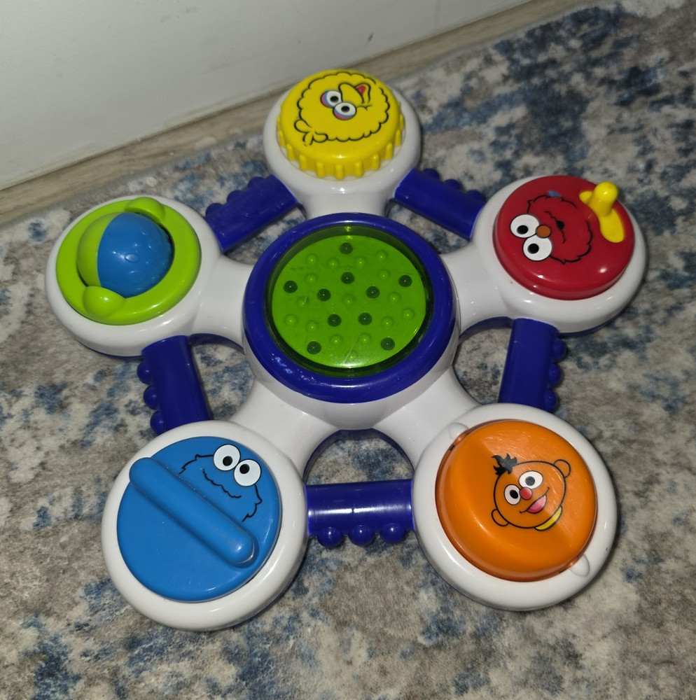 Vintage Mattel Sesame Street Light Baby Activity Toy Elmo and friends