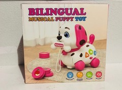 Bilingual Interactive Educational Musical Puppy Toy For Infants Baby Toddlers