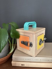 LOVEVERY Wooden Lock Box Latches | The Realist Box | Montessori Learning Toy