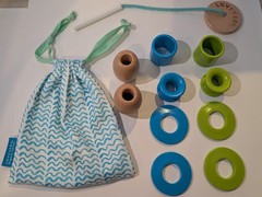 Lovevery Adventurer Play Kit Threadable Bead Kit Toy With Organic Cotton Bag