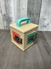 LOVEVERY Wooden Lock Box Latches | The Realist Box | Montessori Learning Toy